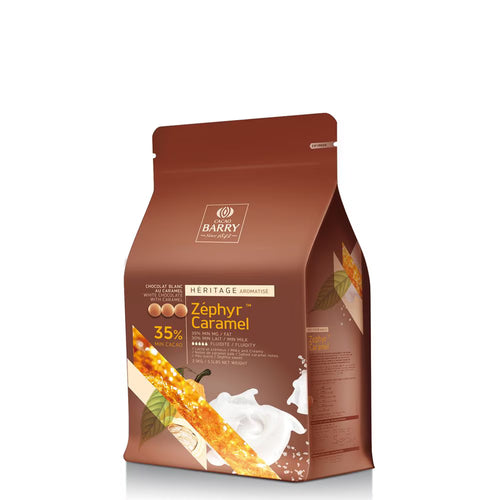 Barkly Zephyr Caramel dog food package on a white background