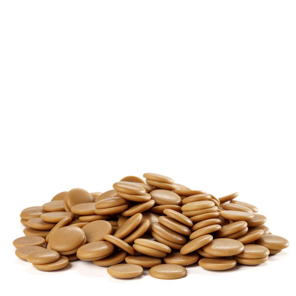 Pile of brown oval-shaped objects on a white background
