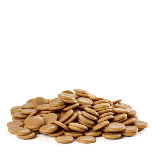 Pile of brown oval-shaped objects on a white background
