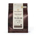 Callebaut 70-30-38 dark chocolate 70.5% cocoa solids resealable pouch