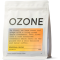 Ozone coffee bag with flavor description on a white background