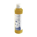 PCB Creation shiny gold cocoa butter in translucent bottle with white ribbed cap and blue polka dot label