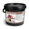 Sosa Pro Glaze 3kg black tub with mirror finish label showing red glaze on tart