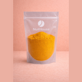 Nut House ground turmeric in resealable pouch showing vibrant golden-yellow spice texture