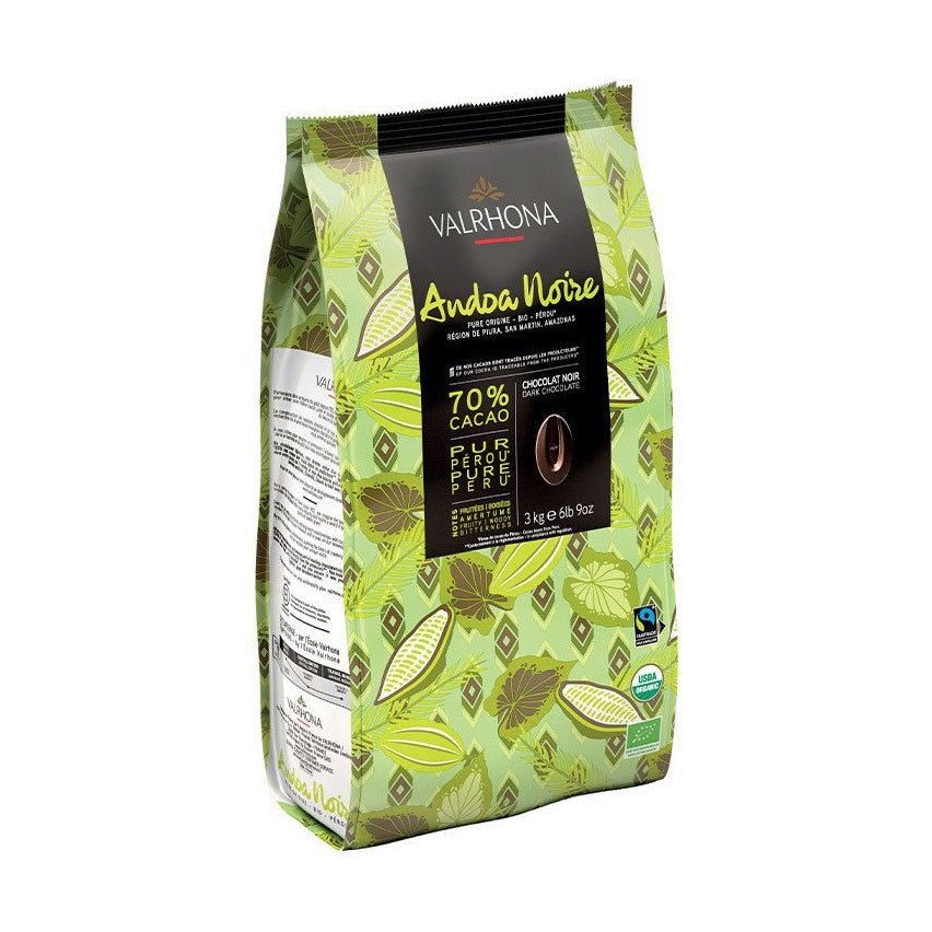 Valrhona Dark Chocolate Couverture Andoa Organic 70% - Nut House