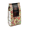 Valrhona Millot 74% dark chocolate Madagascar couverture bag with botanical cocoa pod design