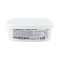Valrhona Provence almond paste 4kg white tub with black label showing 50% almond content and nutritional details