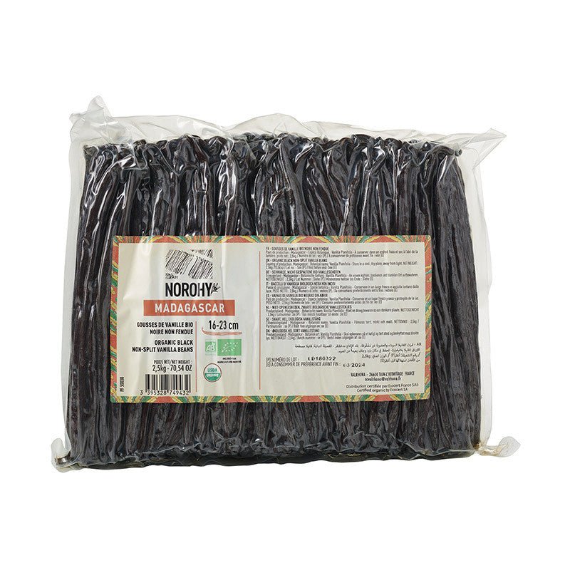 NOROHY Organic Madagascan Vanilla Beans 16 - 23cm - Nut House
