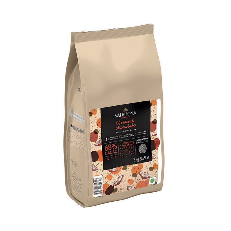 Valrhona Ground Dark Chocolate Ghana 68% - Nut House