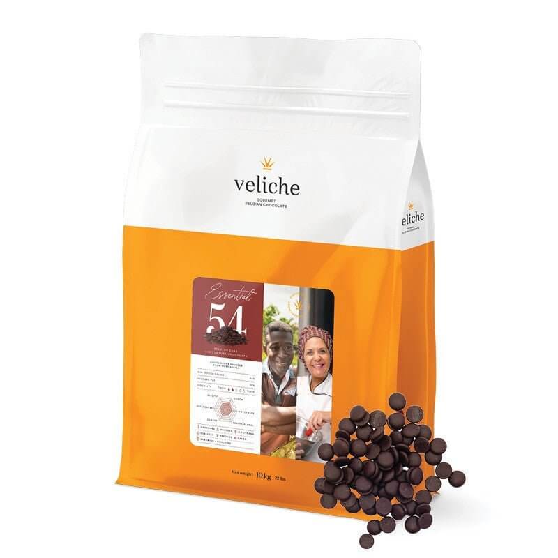 Veliche Belgian Dark Chocolate Dots Essential 54% - Nut House