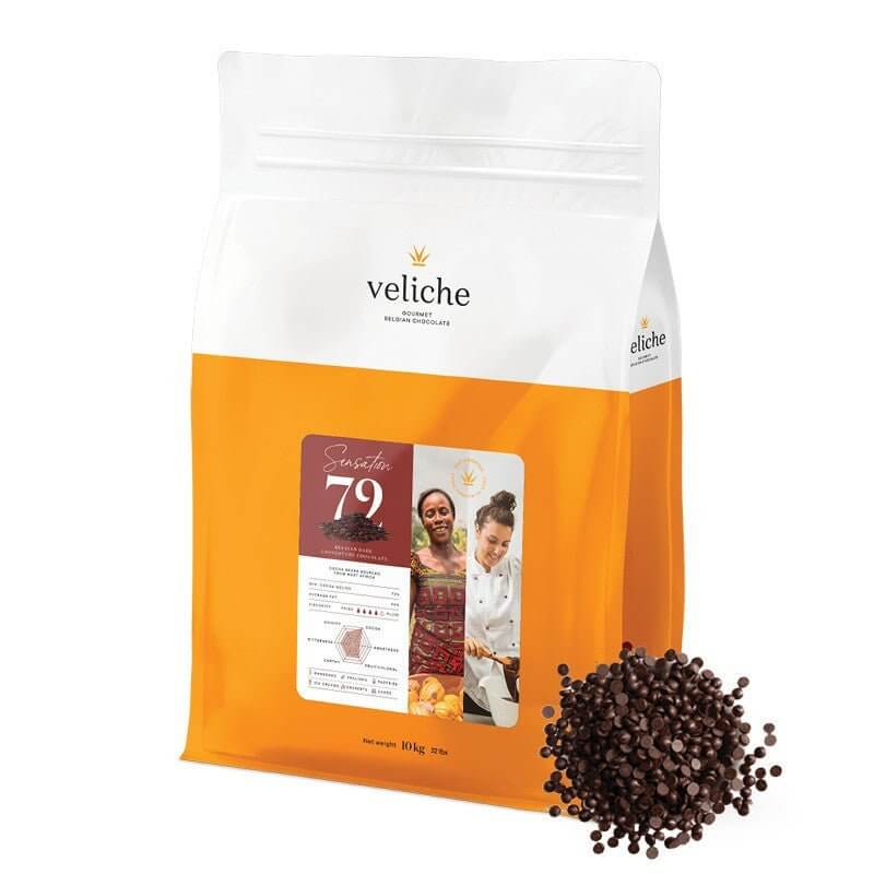 Veliche Belgian Dark Chocolate Dots Sensation 72% - Nut House